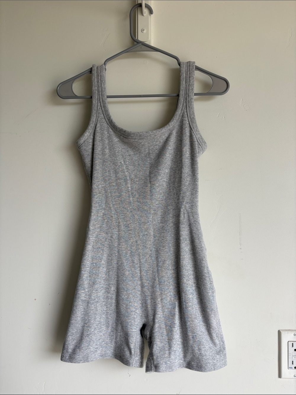 No Boundaries Grey Sleeveless Romper